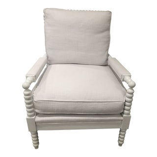 Serena and Lily White Beckett Chair For Sale