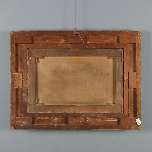 W. V. Tippel, Landscape with Cows and Shepherd, 1886, Oil on Canvas For Sale - Image 11 of 14