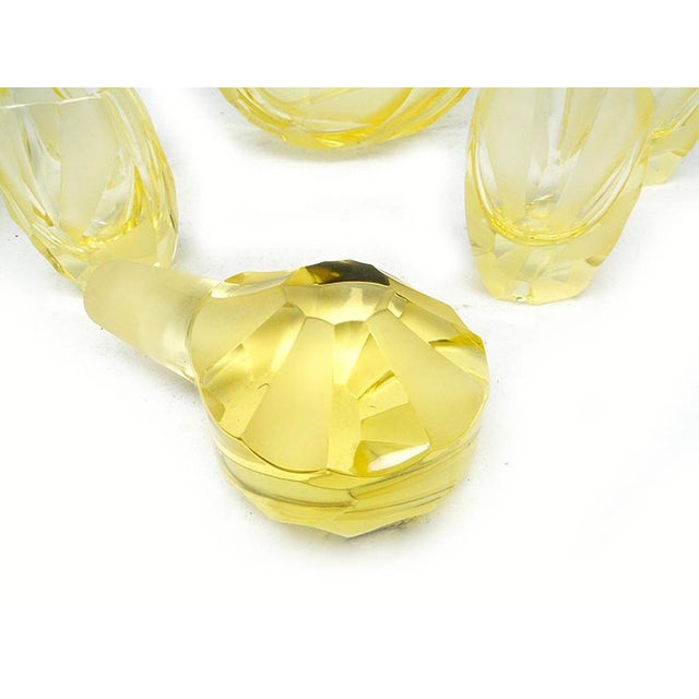 Art Deco Liquor Set from Moser, Czechoslovakia, 1930s, Set of 7 For Sale - Image 13 of 18