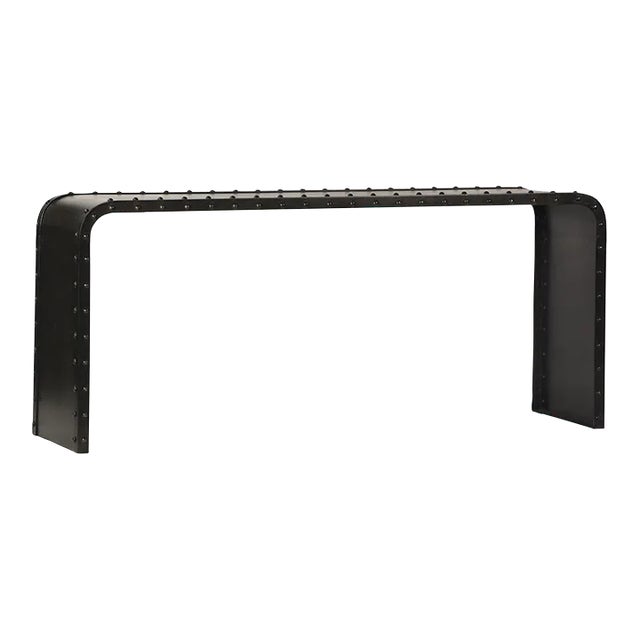 Industrial Waterfall Console Table For Sale