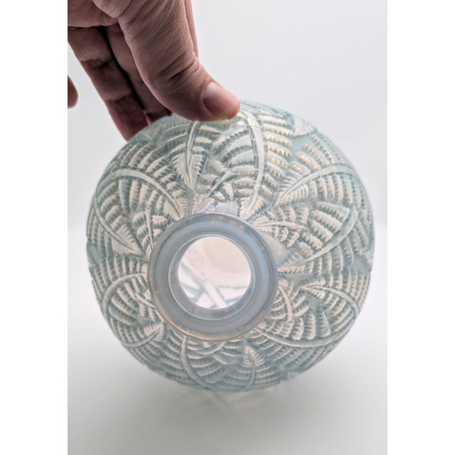 Vintage Art Deco Cased Opalescent Espalion Vase from René Lalique, France, 1927 For Sale - Image 3 of 6