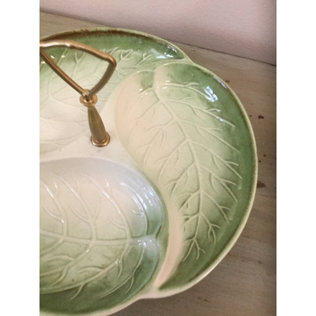 1960s Vintage Haeger Porcelain Serveware Tray For Sale - Image 5 of 8