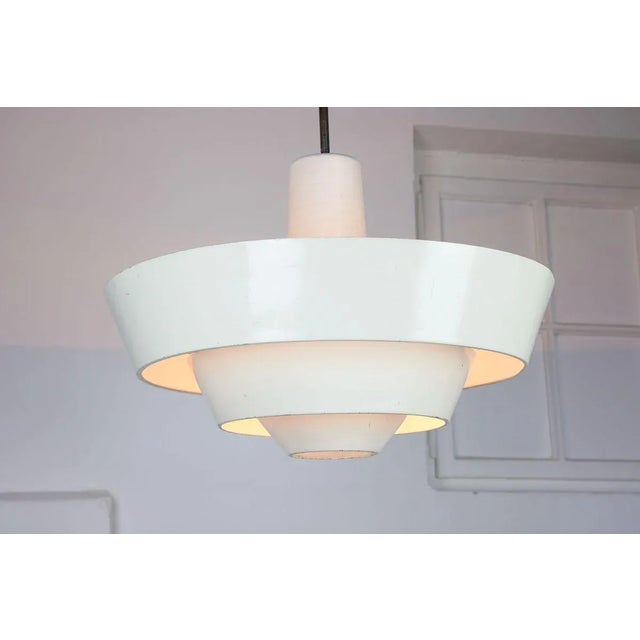 Mid-Century Modern Mid-Century Modern Industrial Danish Cascade Pendant Lamp For Sale - Image 3 of 16