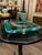 1950s Vintage Fontana Arte Aquamarine Crystal Glass Vide Poche Square Catchall Tray Italy Mid-Century For Sale - Image 5 of 10