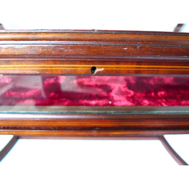 Late 19th Century 19th Century Hepplewhite Mahogany Two Tier Vitrine Butler Table For Sale - Image 5 of 13