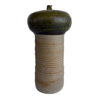 1970's Midcentury Modern Studio Pottery Signed/ For Sale