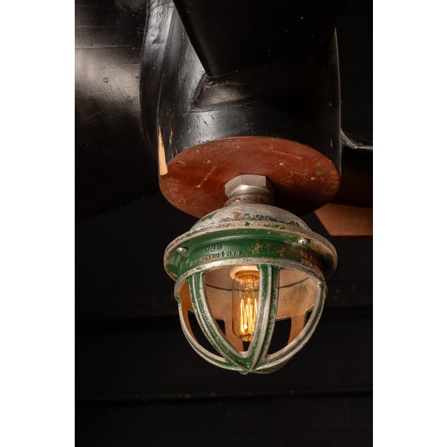 Early 20th Century Ship Propeller Mold Pendant Light For Sale - Image 4 of 7