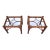 Bamboo Rattan Reed Side Tables, Pair For Sale