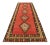 1950s Vintage Kilim Runner in Red Open Field With Medallions, From Rug & Kilim For Sale - Image 5 of 7