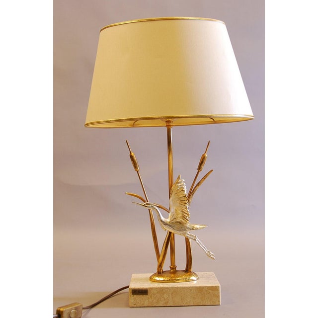 Hollywood Regency Italian Hollywood Regency Gilt Bird Table Lamp by Lanciotto Galeotti, 1970s For Sale - Image 3 of 11