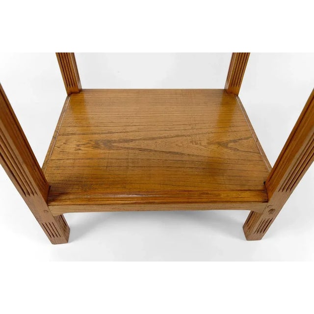 Art Nouveau Serving Table / Side Table in Oak, France, 1910s For Sale - Image 11 of 12