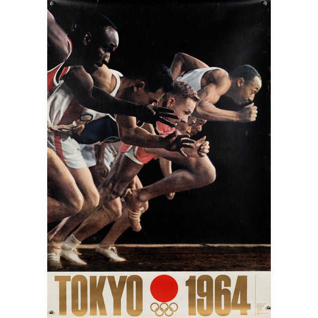 Tokyo Olympic Games Running Poster by Yusaku Kamekura, 1964 For Sale - Image 9 of 9