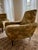 Textile Pierce & Ward Upholstered Chair 1950's Italian Armchairs in the Style of Marco Zanuso For Sale - Image 7 of 7