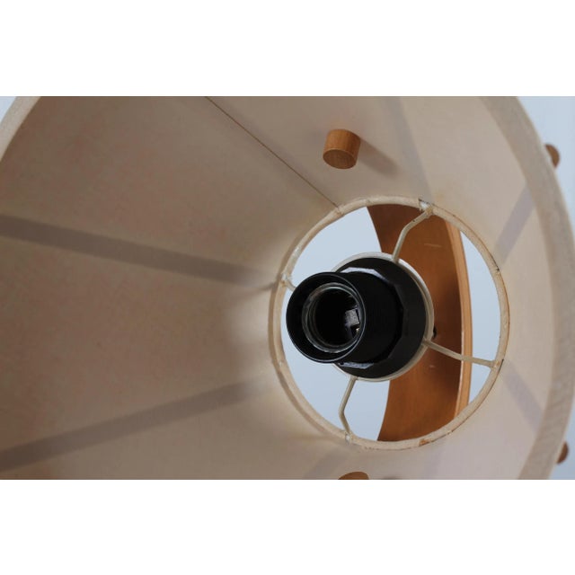 Beige Scandinavian Modern Aneta Wall Lamp in Beech by Jan Wickelgren, Sweden, 1970s For Sale - Image 8 of 12