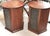 Mid Century Octagonal Walnut End Tables, Floor Speakers For Sale In New York - Image 6 of 11