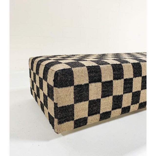 Contemporary Checkerboard Ottoman Daybed For Sale - Image 3 of 6