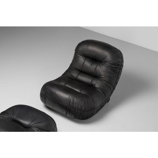 Set of Tumble Chair and Ottoman attributed to Adriano Piazzesi for Tre D, Italy, 1973 For Sale - Image 10 of 17