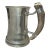 Vintage Handmade Polished Pewter Natural Stag Horn Glass Drinking Mug Stein Cup For Sale