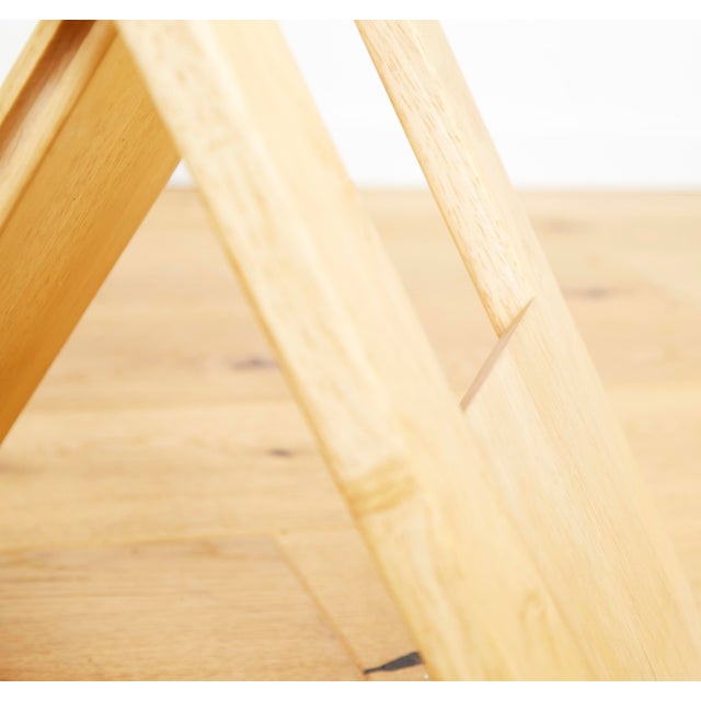 Wood Suzy Folding Stool by Adrian Reed for Princes Design Works LTD, 1980s For Sale - Image 7 of 11