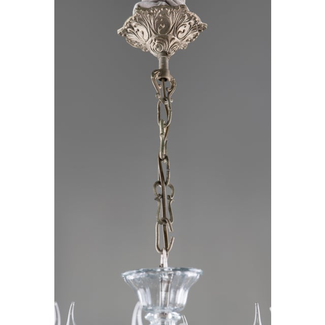 Vintage Art Deco Murano Glass Chandelier by Flavio Poli for Seguso, 1950s For Sale - Image 6 of 13