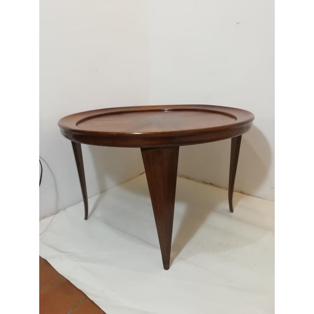 Mid-Century Modern Wooden Coffee Table from Meroni & Fossati, Italy, 1940s For Sale - Image 3 of 14