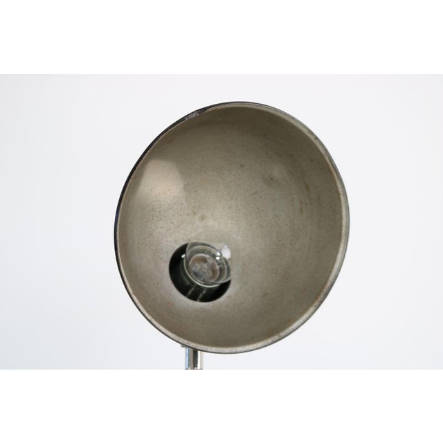 Vintage Desk Clamping Lamp with Swan Neck attributed to Christian Dell for Emperor Idell. Germany 1930 For Sale - Image 5 of 14