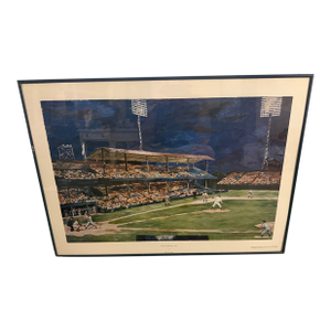 Majorie Phillips "Night Baseball, 1951" Offset Lithograph 25x34