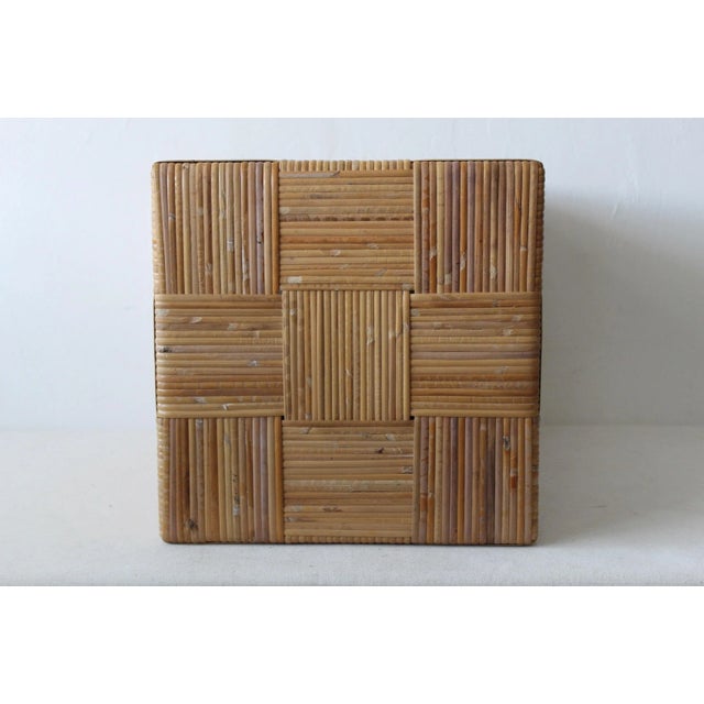 Harvey Probber Artisan Cane Stool For Sale - Image 11 of 13