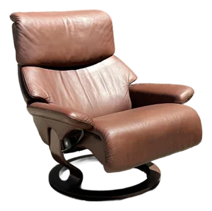 Vintage Ekornes “Stressless” Leather Lounge Chair