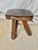 Brown Mid 20th Century French Walnut Brutalist Tripod Stool For Sale - Image 8 of 12