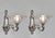 Hubert Petitot & Jean Gauthier A pair of French art deco wall sconces in nickel plated copper alloy (bronze or solid...