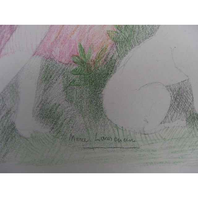 Marie Laurencin, Two Girls With a Dog, Lithograph, 1928 For Sale - Image 6 of 7