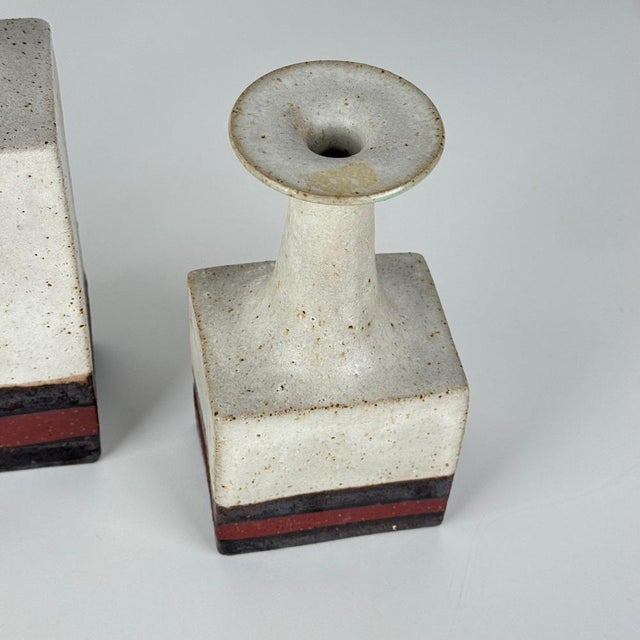 Vintage Ceramic Monofiore Vases by Bruno Gambone, 1960s, Set of 3 For Sale - Image 11 of 16