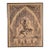 Vintage Thai Relief Rubbing Apsara Dancer Framed Wall Art 20x25 For Sale