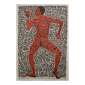 1984 American Exhibition Poster, Into 84 - Keith Haring