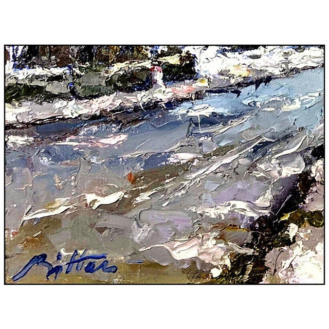 Post Impressionist Late 20th Century First Flakes, Pierre Bittar For Sale - Image 3 of 4