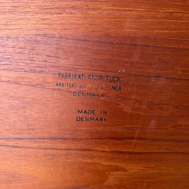 Hans J. Wegner for Andreas Tuck at-15 Danish Modern Teak Drop-Leaf Tea Trolley For Sale - Image 12 of 12