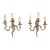 French Wall Sconces in Rococo or Louis XV Style in Solid Brass With Old Gilding For Sale
