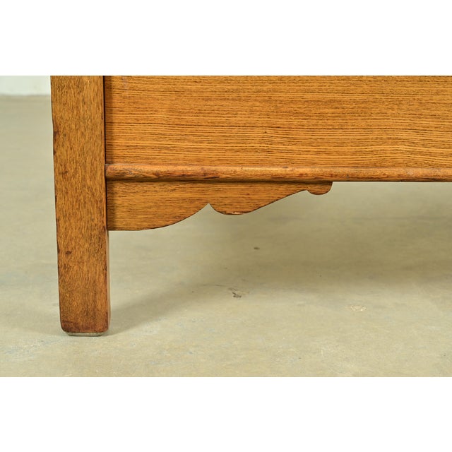 Antique Victorian Carved Oak Full Size Bed, Circa 1890s For Sale - Image 10 of 12