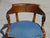 Brown Antique Gondola Armchair in Walnut and Fabric For Sale - Image 8 of 18