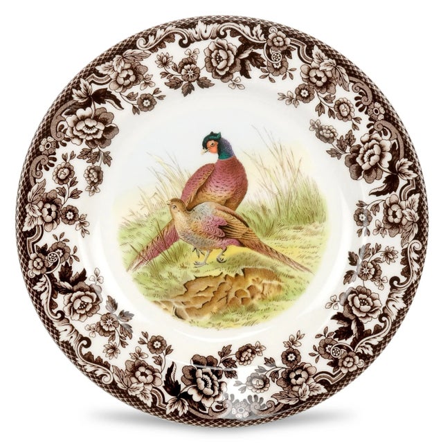 English Spode Woodland Salad Plate 8", Pheasant For Sale - Image 3 of 3