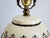 Cream Vintage Tole Painted French Style Tea Caddy Table Lamps-a Pair For Sale - Image 8 of 15