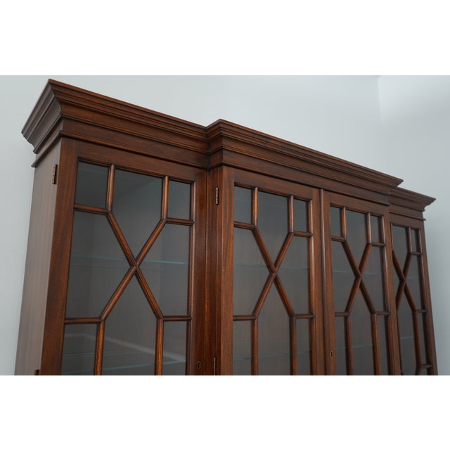 Henkel Harris Model 2365 Mahogany London Breakfront For Sale - Image 15 of 18