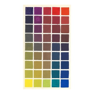 1960s Color Chart Painting For Sale