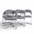 Mid-Century Modern Giotto Stoppino for Kartell Mid Century Italian Chrome Cantilever Dining Chairs - Set of 6 For Sale - Image 3 of 10