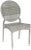 Modern Indoor-Outdoor Stacking Side Chair in Grey - a Pair For Sale - Image 3 of 7