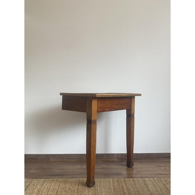 Rustic Pine Console Tables, France, Set of 2 For Sale - Image 9 of 14