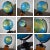 Mid-Century Modern World Globe Repogle World Horizon Series Lighted on Custom Pine Stand For Sale - Image 11 of 13