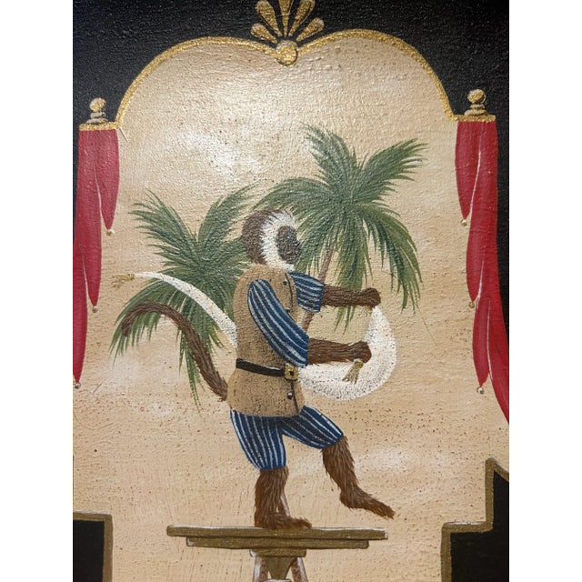 Vintage Painted Monkey Waste Bin For Sale - Image 10 of 12