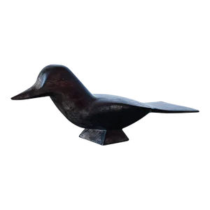 Mid-Century Hand Carved Decorative Bird in Wood